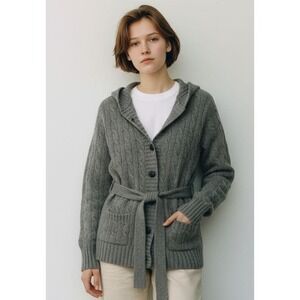 Polo Ralph Lauren Cable‑Knit Wool/Cashmere Cardigan – Castleton Green -Women's M